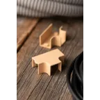 Угол T-образный (16х16) (4 шт) Plast PROxima под светлое дерево