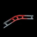 Угол лестничный горизонтальный 45 гр. 50х500х1,5 мм