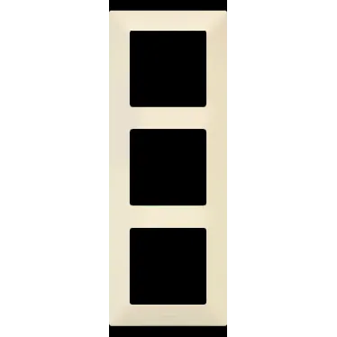 Valena LIFE Рамка 3 поста слоновая кость универсальная