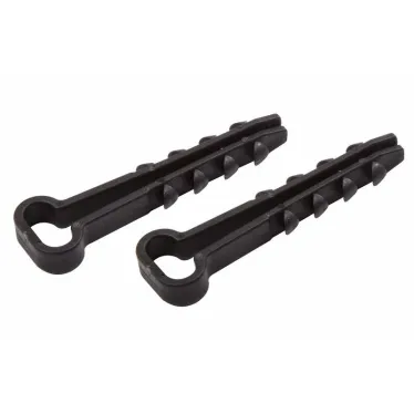 Дюбель-хомут нейлоновый 5-10 мм, прямоугольный, черный (100 шт/уп)