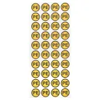 Наклейка PE круглая d-20мм