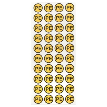 Наклейка PE круглая d-20мм