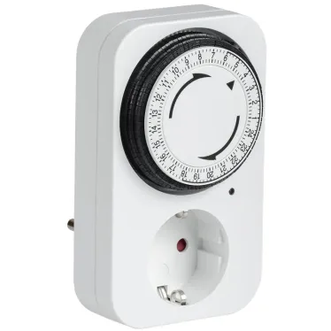 РТМ-2 Розетка-таймер мех инд 15мин 24ч 96on/off 16А IP20