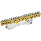 TEKFOR Шина PE земля неизолированная на универсальном держателе 8х12-16-Ж IEK