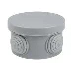 Коробка распаячная КМР-040-039 с крышкой наружная (85х40) 4 мембранных ввода IP54 розничный стикер PROxima