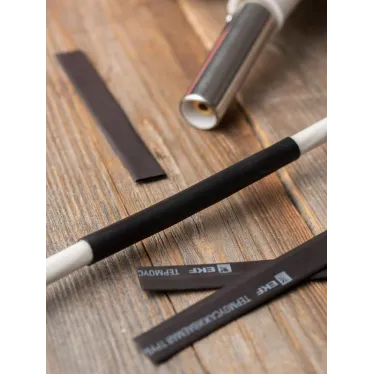 Трубка термоусаживаемая ТУТ нг 8/4 черная в отрезках по 1м PROxima