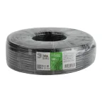 Кабель коаксиальный RG-6U 75 Ом CCS/(оплётка Al 64%) PE цвет чёрный 100м SIMPLE