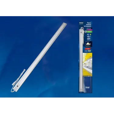 Светильник линейный светодиодный ультркий, с бесконтактным выключателем. 600Х30х8мм. 440Лм. Серебристый