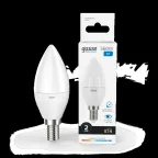 Лампа светодиодная LED 8 Вт 560 лм 6500К свеча холодный E14 AC 220В Elementary Gauss