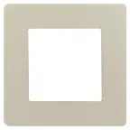 Рамка для розеток и выключателей Серия 12 12-5101-02 на 1 пост, Сатин, слоновая кость