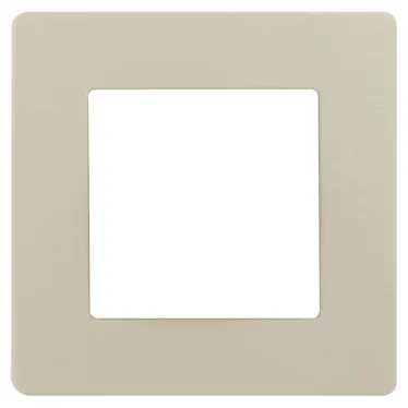 Рамка для розеток и выключателей Серия 12 12-5101-02 на 1 пост, Сатин, слоновая кость