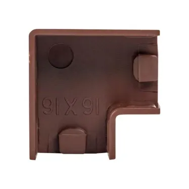 Поворот 90 градусов (16х16) (4 шт) Plast под темное дерево