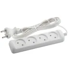 Удлинитель электрический без заземления 4 розетки 3м ШВВП 2x0,75мм2 6А UX-4-3m ЭРА