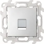 Розетка RJ45 Cat.6 UTP цвета алюминий S24 Harmonie