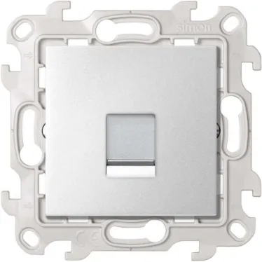 Розетка RJ45 Cat.6 UTP цвета алюминий S24 Harmonie