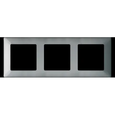 Valena LIFE Рамка 3 поста сталь универсальная