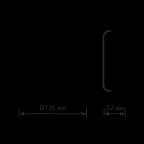 Светильник светодиодный ДБП 12 Вт 940 лм 4000К AC 220В Белый IP40 круг D135х32мм Пластик ЖКХ HALL Gauss
