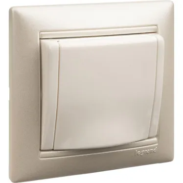 VALENA Рамка 1 пост белая/серебро