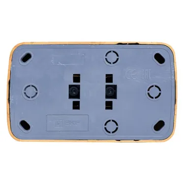 Розетка 2-местная ОП Минск 10А без заземления светлое дерево