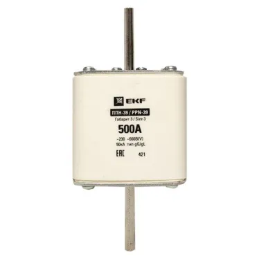 Вставка плавкая ППН-39 630/500А габарит 3