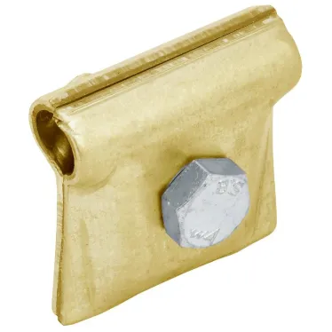 Зажим соединительный круглого проводника 6-12мм латунь