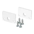 Заглушка SL-SLIM20-H13 WHITE с отверстием (пластик)