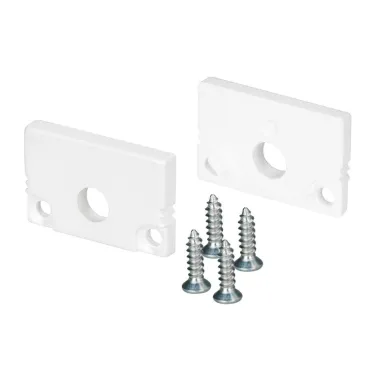 Заглушка SL-SLIM20-H13 WHITE с отверстием (пластик)