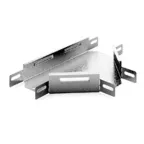 Угловой соединитель Т-образный к лотку 300х80, толщина 1,0 мм, Сендзимир цинк