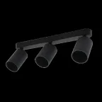 Светильник светодиодный ДПО 3xGU10 без ламп круглый черный корпус Jazzway