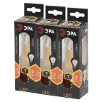 Лампа светодиодная филаментная F-LED B35-7W-827-E14 (филамент, свеча, 7Вт, тепл, E14 (10/100/2800)