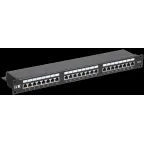 Патч-панель 1U категория 6 STP 24 порта (Dual)