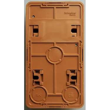 ЭТЮД блок открытой установки Розетка без заземления + Выключатель 1-клавиш., бук