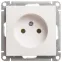 W59 Розетка без заземления без шторок, 16А, механизм, белый