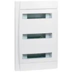 Щит распределительный встраиваемый ЩРв-П-36 пластиковый белый прозрачная дверь IP40 бел без шины Practibox