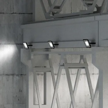 Прожектор светодиодный ДО 100 Вт 12000 лм 6500К AC 220В IP65 210х32х283мм матрированное закаленное стекло Qplus Gauss