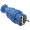 ВБп3-1-0м Вилка прямая ОМЕГА IP44 синяя