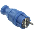 ВБп3-1-0м Вилка прямая ОМЕГА IP44 синяя