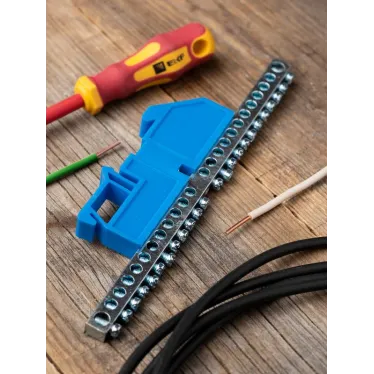 Шина N 63.24 (DIN изолятор) никель