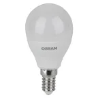 Лампа светодиодная LED 7 Вт E14 6500К 560Лм шарик 220 В (замена 60Вт) OSRAM упак 5 шт