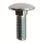 Винт с гладкой головкой и квадратным подголовникомМ6х12, нержавеющая сталь