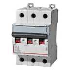 Выключатель автоматический трехполюсный 10А C DX3-E 6кА