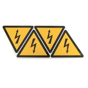 Знак безопасности Молния 150х150х150мм (1шт)