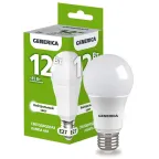 Лампа светодиодная A60 груша 12Вт 230В 4000К E27 GENERICA