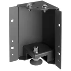 Уголок цоколя h-200мм регул. черная by ZPAS (4шт/компл)