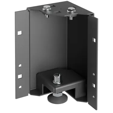 Уголок цоколя h-200мм регул. черная by ZPAS (4шт/компл)