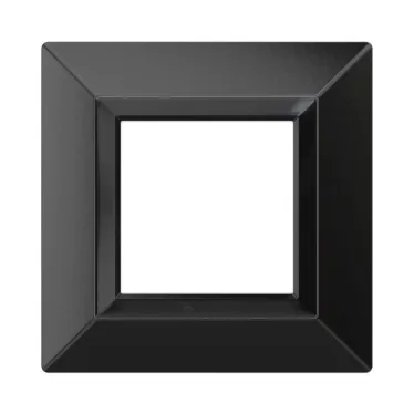 Рамка из металла, ''Avanti'', черная, 2 модуля