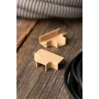 Угол T-образный (15х10) (4 шт) Plast PROxima под светлое дерево