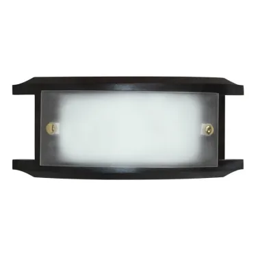 Светильник НББ-06-40 М39 Полесье 260х110матовый белый /корпус венге /держатель винт золото индивидуальная упаковка