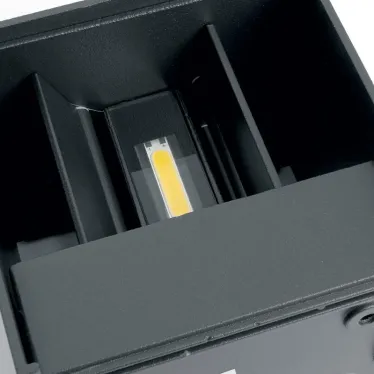 Светильник светодиодный уличный ДБУ-2х3w вверх/вниз 4000K IP54 черный