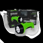 Фонарь светодиодный ручной 60 лм Черный IP33 аккумуляторный Lead acid 700мАч GFL Gauss